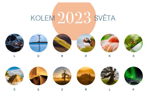 Kalendáře 2023 - Kolem světa