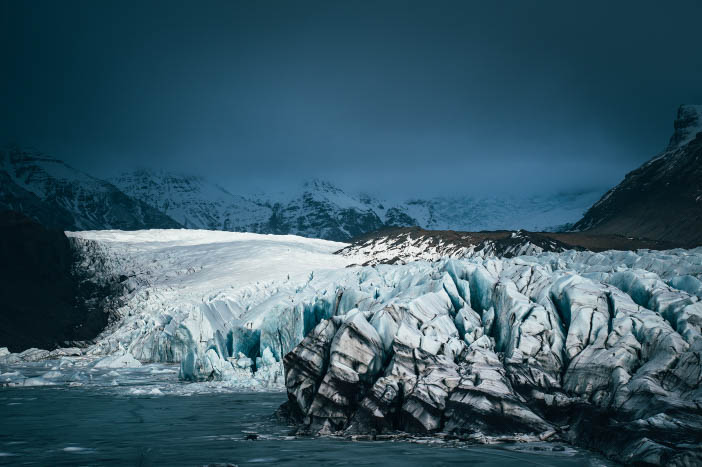 Ledovec Svínafellsjökull 